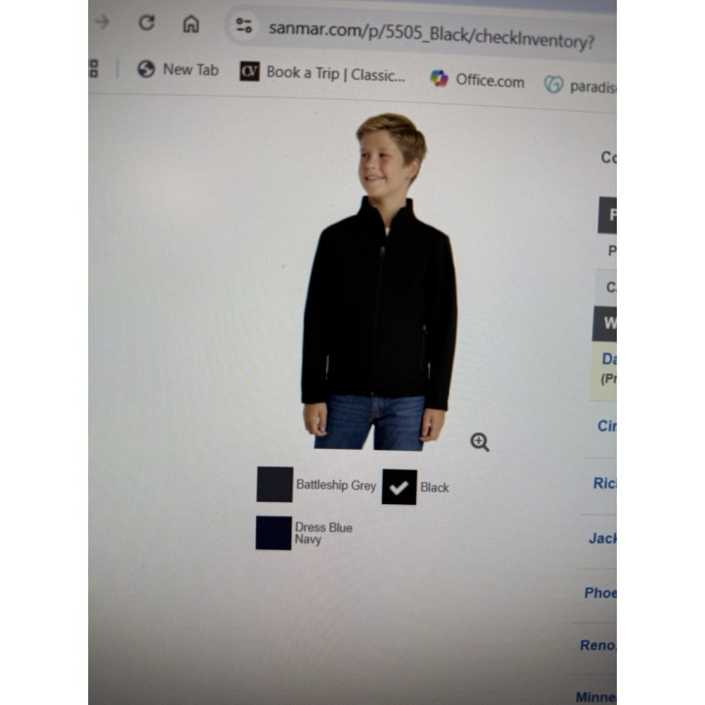 Youth port‎ authority jacket men Black Soft Shell Jacket. New.